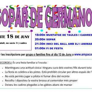 Sopar de Germanor 21-22